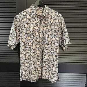 Cooke Street Vintage Palm Frond Aloha Hawaiian Shirt, Reverse Print, SizeXL